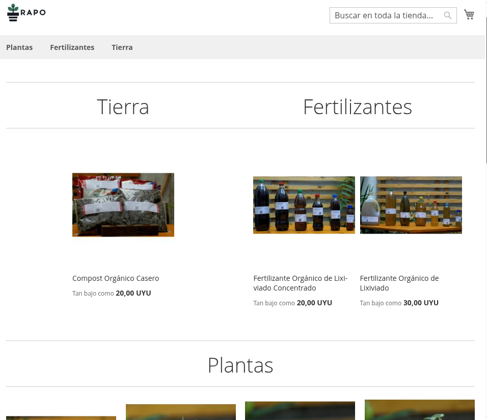 Rapo tienda de plantas